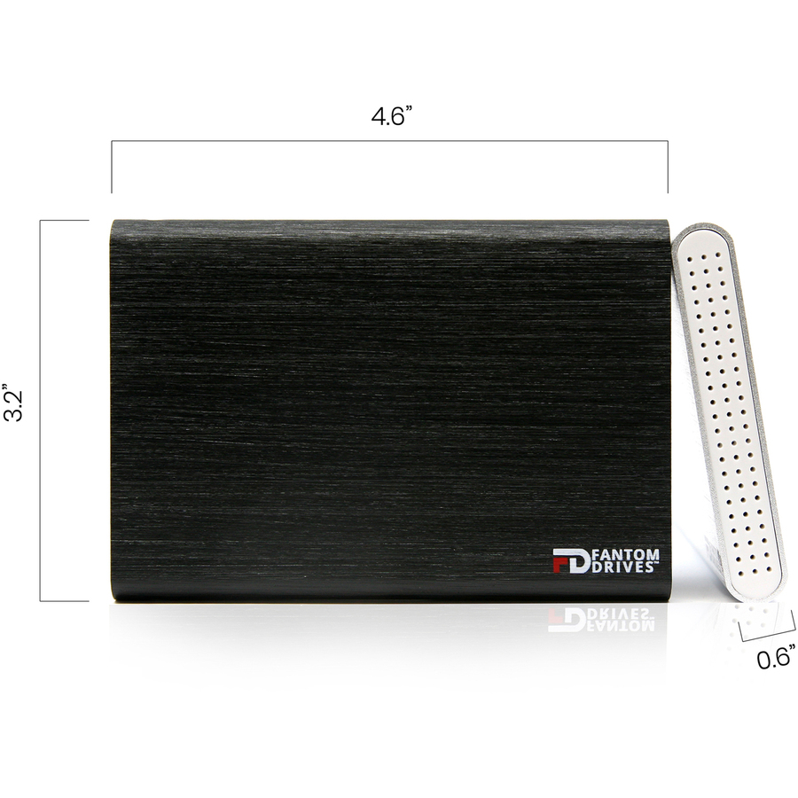 Fantom Drives 1TB Portable SSD - G31 - USB 3.2 Type-C, 560MB/s, Plug & Play for Windows, Aluminum, Silver, CSD1000S-W