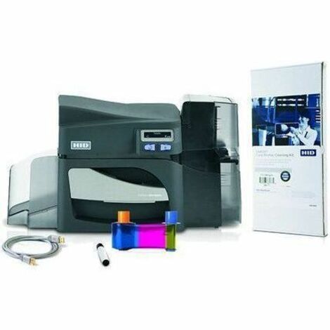 Fargo DTC4500E Single Sided Business, Academic, Government Dye Sublimation/Thermal Transfer Printer - Color - Card Print - Ethernet - USB - TAA Compliant