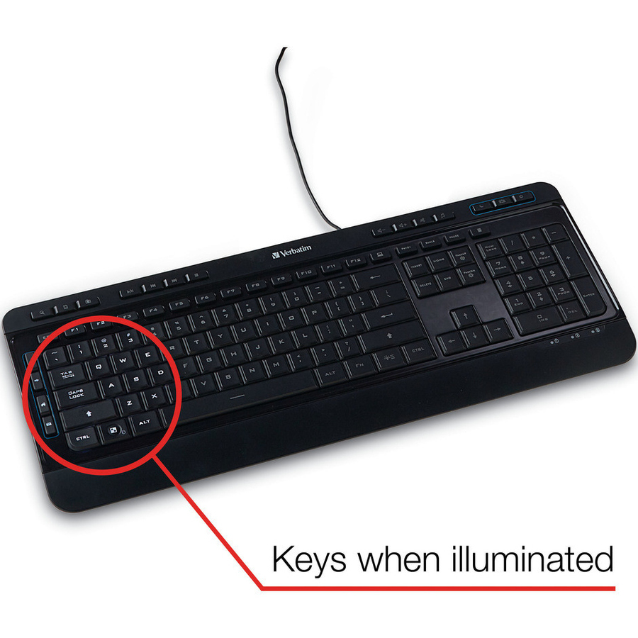 Picture of Verbatim Illuminated Wired Keyboard