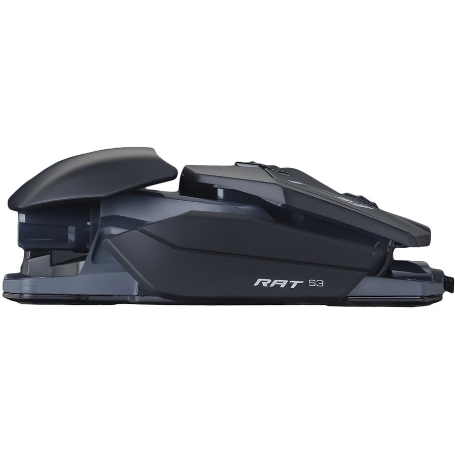 Mad Catz The Authentic R.A.T. Pro S3 Optical Gaming Mouse - Optical - Cable  - Black - USB 2.0 - 7200 dpi - Scroll Wheel - MR03DCAMBL00