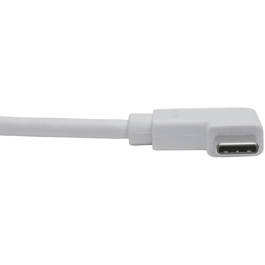 Eaton Tripp Lite Series USB-C to HDMI Adapter (M/F) 4K 60 Hz, HDCP 2.2, Right-Angle USB-C, White