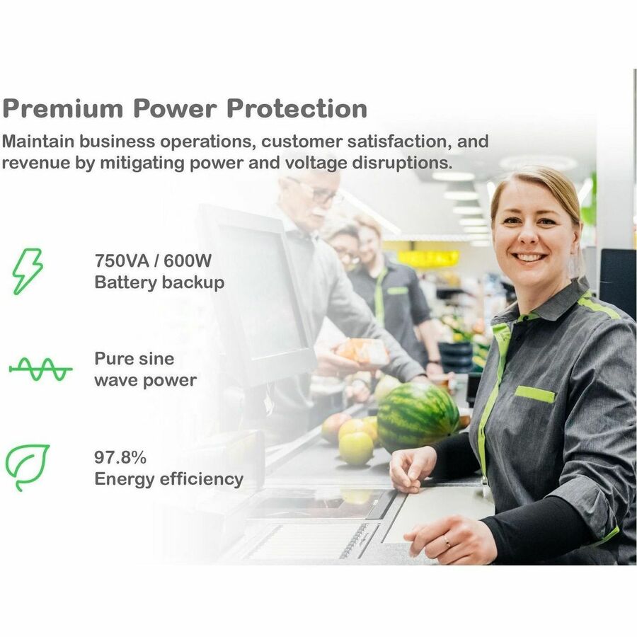 APC Smart-UPS, Line Interactive, 750VA, Lithium-ion, Rackmount 2U, 120V, 6x NEMA 5-15R outlets, SmartConnect Port+SmartSlot, Short Depth, AVR, LCD