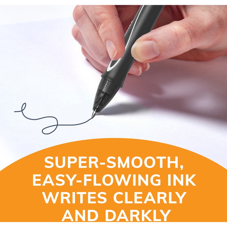 BIC Gel-ocity Gel Pen - 0.7 mm Medium Pen Point - Retractable - Assorted Ink - Gel-based - 12 Pack