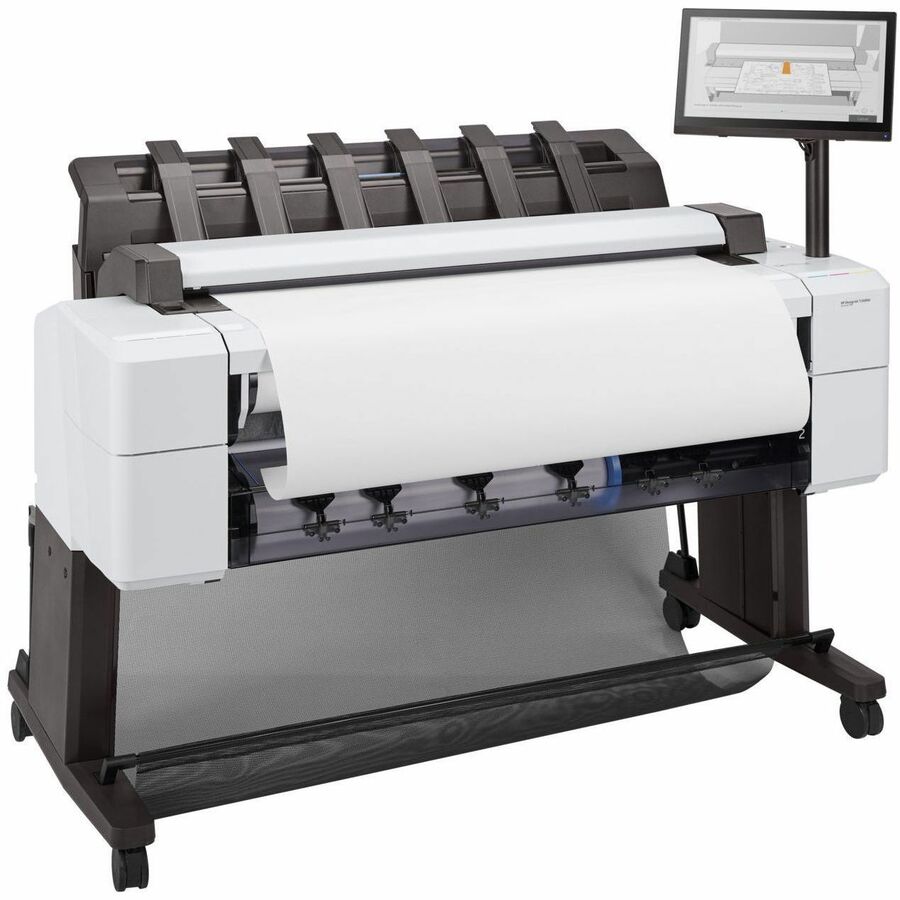 HP DesignJet T2600dr 36-inch PostScript multifunction printer for large-format plan printing and scanning — alternate view 5