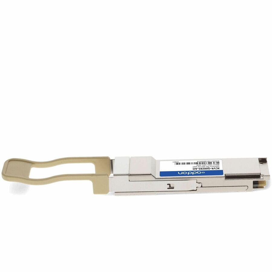 AddOn Networks CIENA XCVR-Q00Z85 compatible QSFP28 transceiver with MPO connector and 850 nm optics — alternate view 5