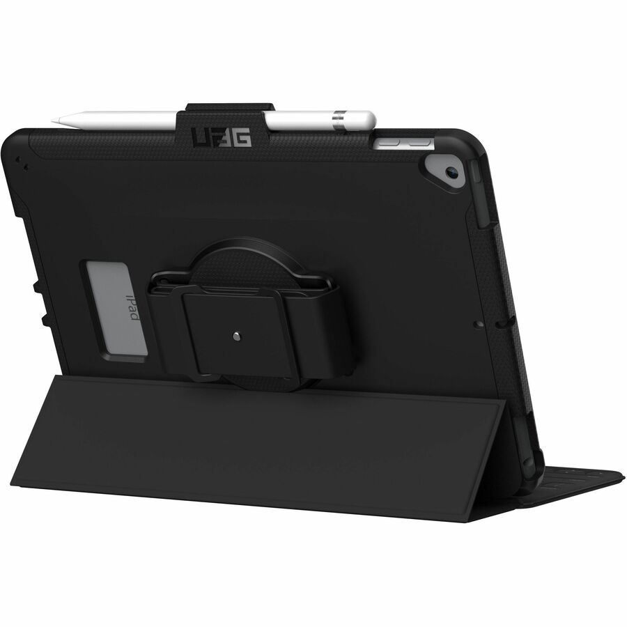 Urban Armor Gear Scout Carrying Case for 10.2" Apple iPad (7th Generation), iPad (9th Generation) Tablet, Stylus, Pencil - Black