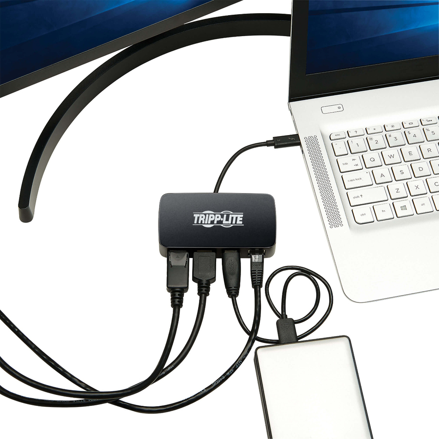 Tripp Lite by Eaton Thunderbolt 3 Docking Station 4K w/ HDMI DP USB 3.1 Gbe 40 Gbps