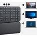 Logitech ERGO K860 Split Ergonomic Keyboard - Wireless Connectivity - Bluetooth/RF - 32.81 ft (10000 mm) - 2.40 GHz - USB Interface - Windows, Mac OS - AAA Battery Size Supported - Black