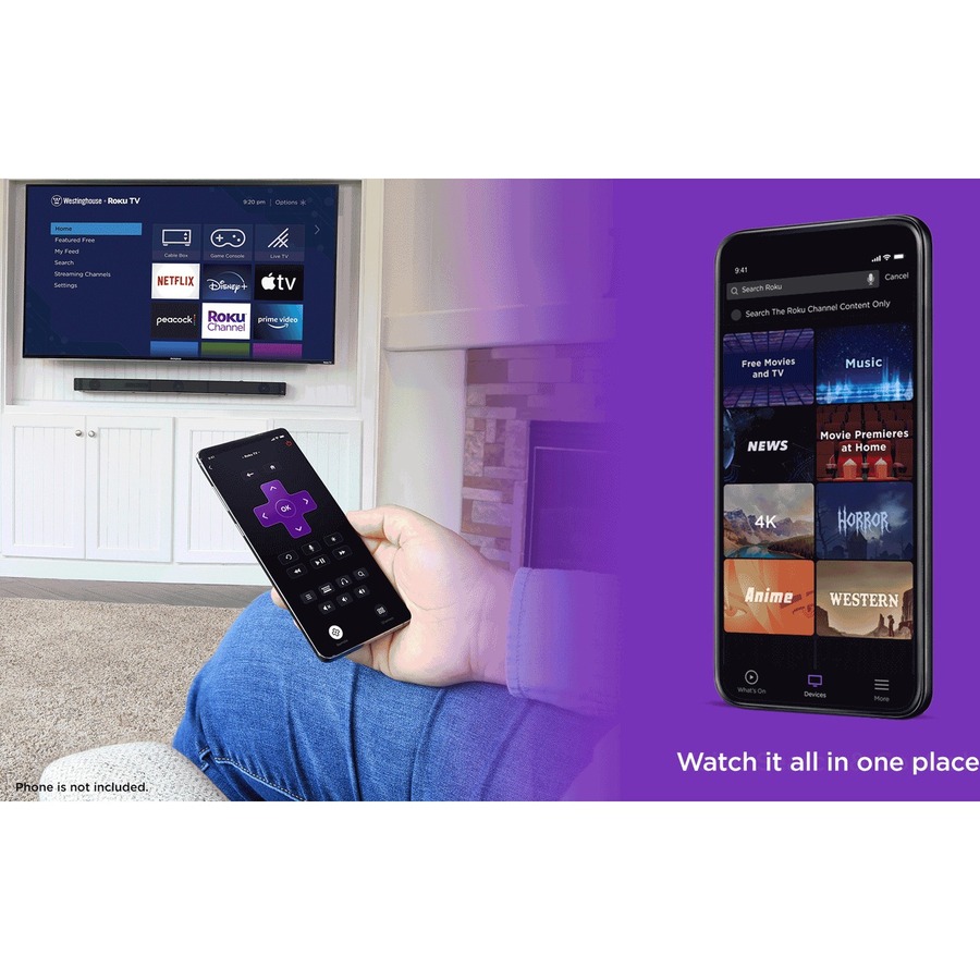 Westinghouse 55″ 4K Ultra HD Smart Roku TV with HDR WR55UX4019 Zoro