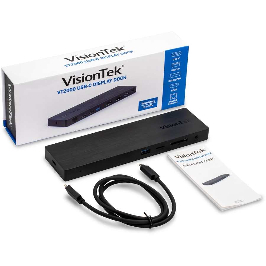 VisionTek VT2000 USB-C Docking Station - Multi Display MST