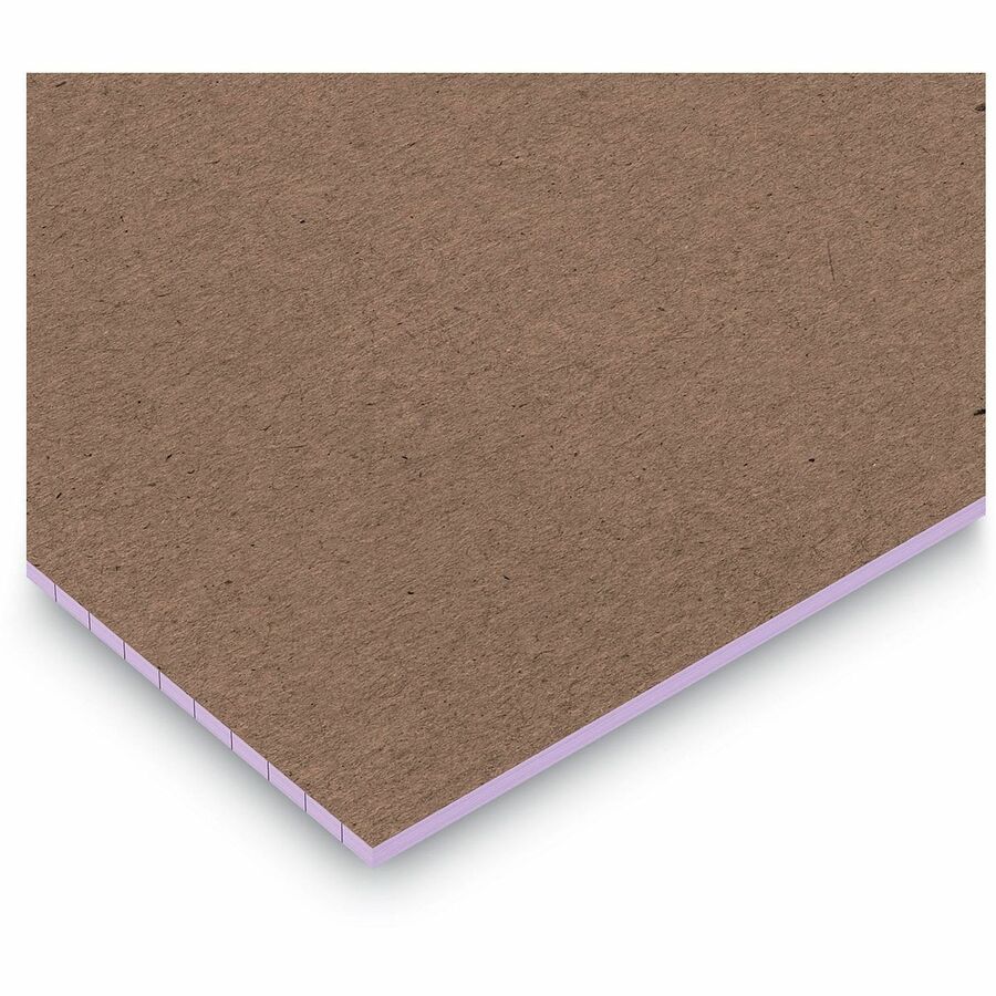 Universal Notepad - 1 Subject(s) - 50 Sheets - Tape Bound - Narrow Ruled Front Ruling - 16 lb Basis Weight - 8" Height x 5" Width - Orchid Paper - Chipboard Cover - 1 Dozen