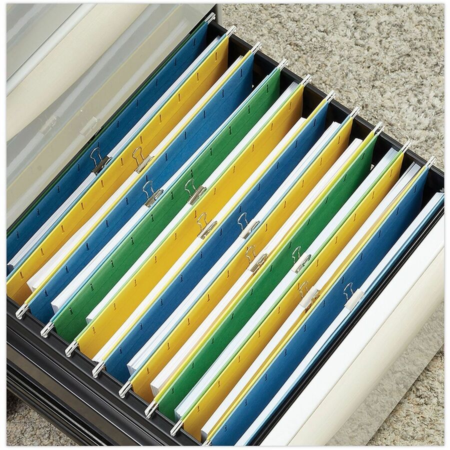 Universal Binder Clips with Storage Tub, Small, Silver, 40/Pack - Small - 0.7" Width - 0.38" Size Capacity - Silver - Metal, Steel Wire - 40 / Pack