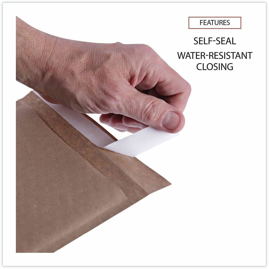 Universal Mailer - Bubble - #0 - Self Adhesive - Natural Kraft - Kraft Paper - 200 / Carton