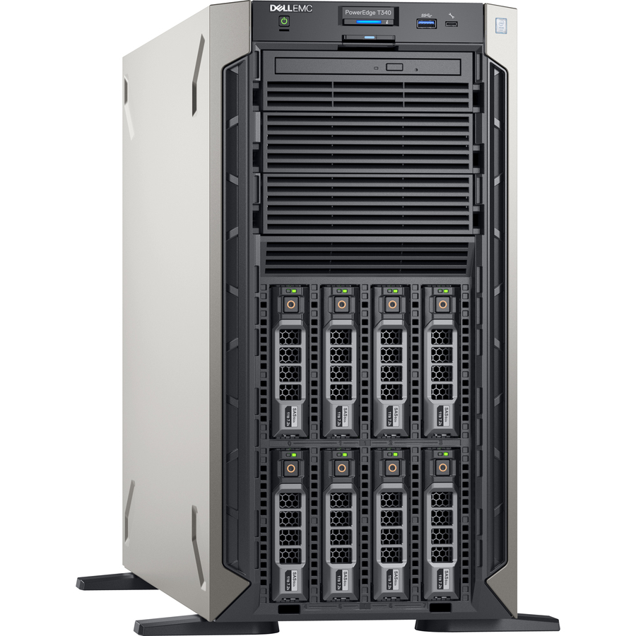 Dell EMC PowerEdge T340 5U Tower Server - 1 x Intel Xeon E-2234 3.60 GHz - 8 GB RAM - 1 TB HDD - (1 x 1TB) HDD Configuration - Serial ATA Controller - 1 Year ProSupport