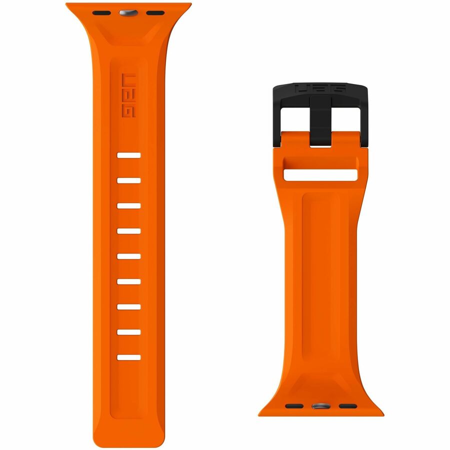Urban Armor Gear Scout Smartwatch Band - Orange - Silicone, Stainless Steel