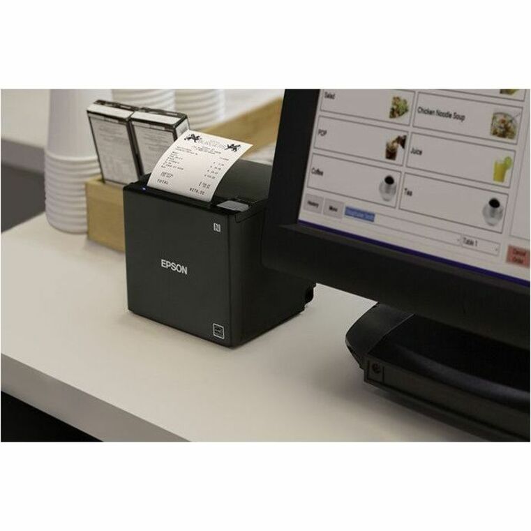 Epson OmniLink TM-M30II-H Industrial Direct Thermal Printer - Monochrome - Receipt Print - Fast Ethernet - USB - Bluetooth - With Cutter - Black