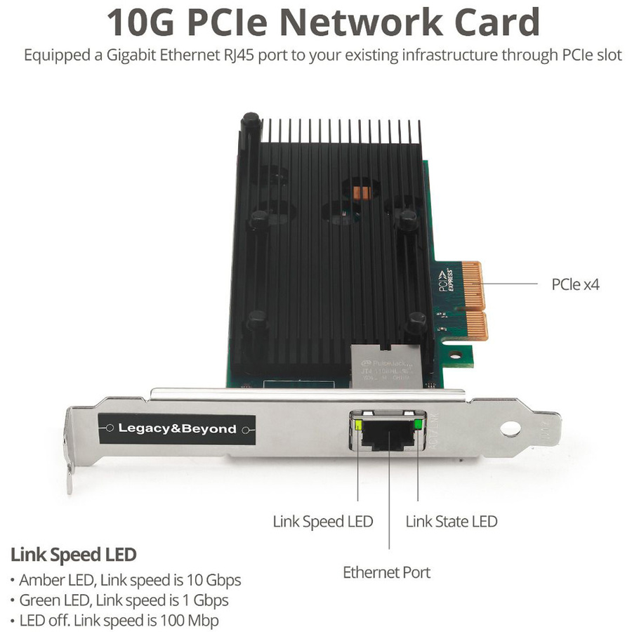 SIIG Single Port 10G Ethernet Network PCI Express
