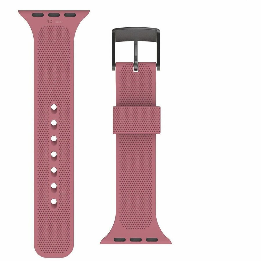 Urban Armor Gear [U] DOT Silicone Strap for Apple Watch - Dusty Rose - Dusty Rose - Silicone