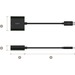 Belkin USB-C to Ethernet + Charge Adapter - 1 x Type C USB Male - 1 x RJ-45 Network Female, 1 x Type C USB Female - Black(Open Box)
