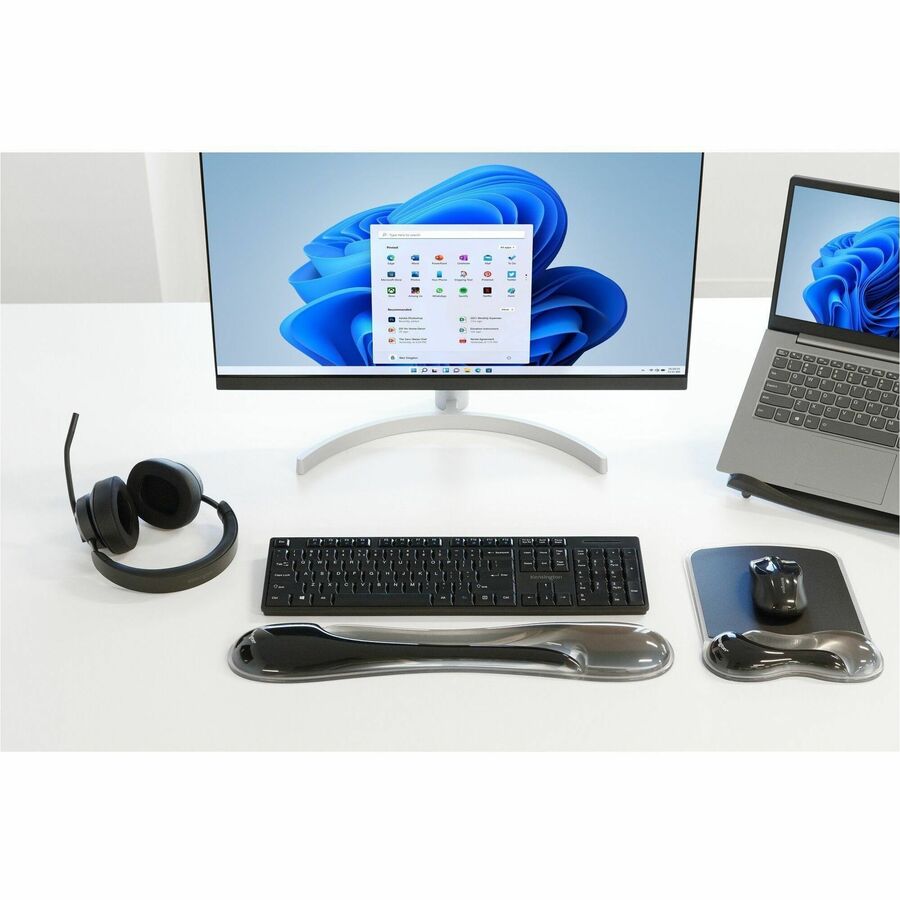 Kensington DuO Gel Wave Mouse Pad & Wrist Rest