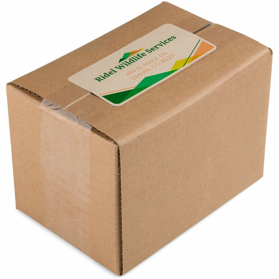 Avery® Shipping Labels,, Kraft Brown, 2" x 4" , 250 Labels (5784) - 2" Height x 4" Width - Permanent Adhesive - Rectangle - Laser, Inkjet - Kraft Brown - Paper - 10 / Sheet - 25 Total Sheets - 250 Total Label(s) - 5 / Carton - Permanent Adhesive, Recy