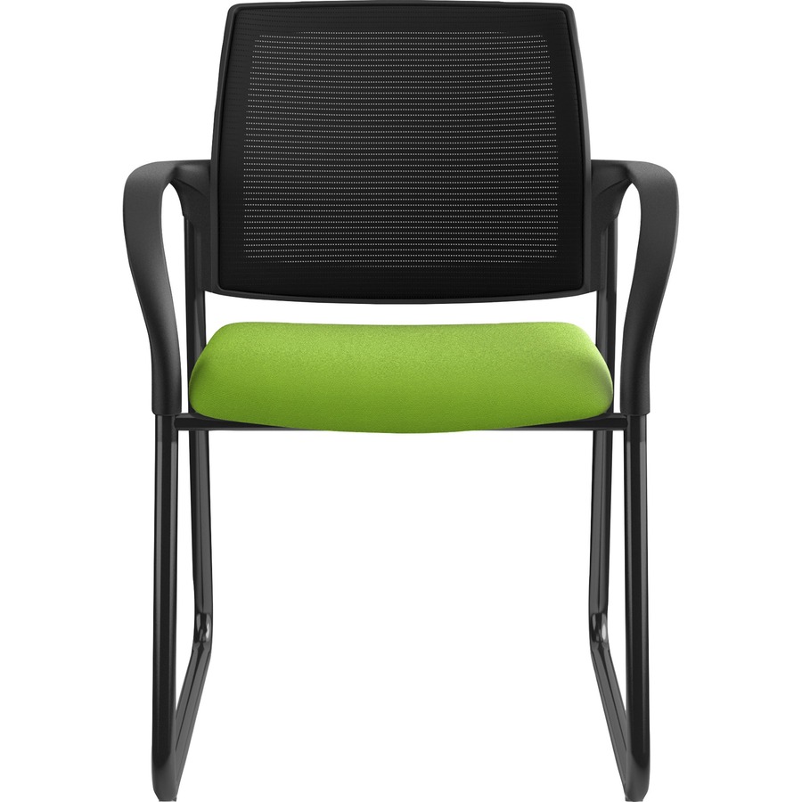 HON Ignition Sled Base Guest Chair Slate Steel Frame Pear Fabric