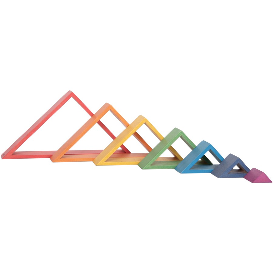 TickiT Rainbow Architect Triangles - Blocks & Construction - LAD73418