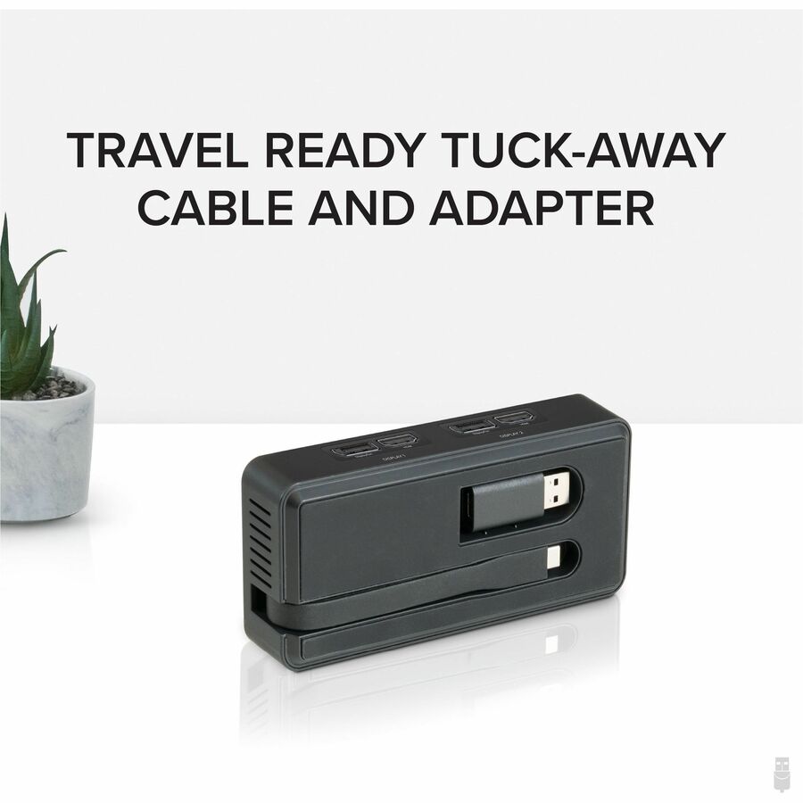 Plugable 4K DisplayPort and HDMI Dual Monitor Adapter for USB 3.0 and USB-C