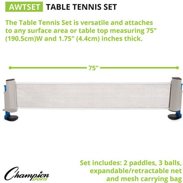 Picture of Champion Sports Anywhere Table Tennis Set