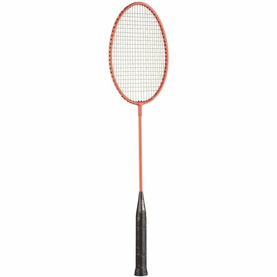 Champion Sports Tempered Steel Badminton Racket Set - Red, Orange, Yellow, Green, Blue, Purple - Nylon, Leather, Tempered Steel