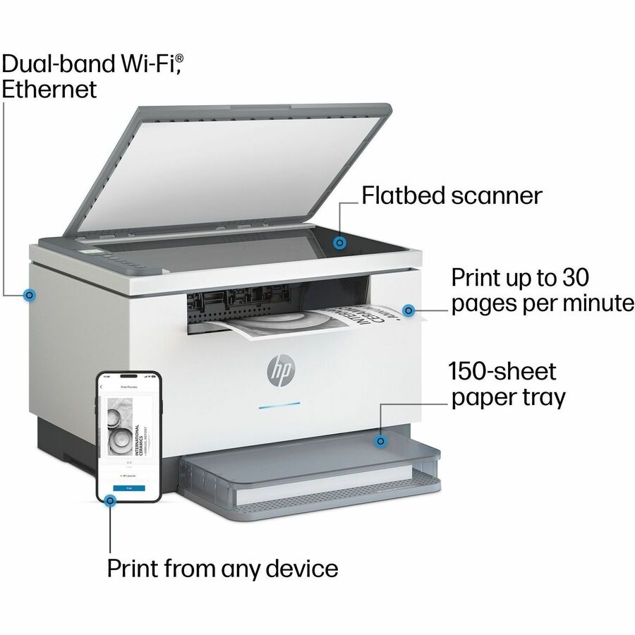 Imprimante multifonction laser LaserJet M234dw Sans fil - Monochrome HP