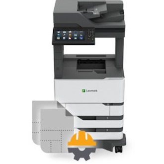 Lexmark MX822adxe Laser Multifunction Printer - Monochrome - TAA Compliant