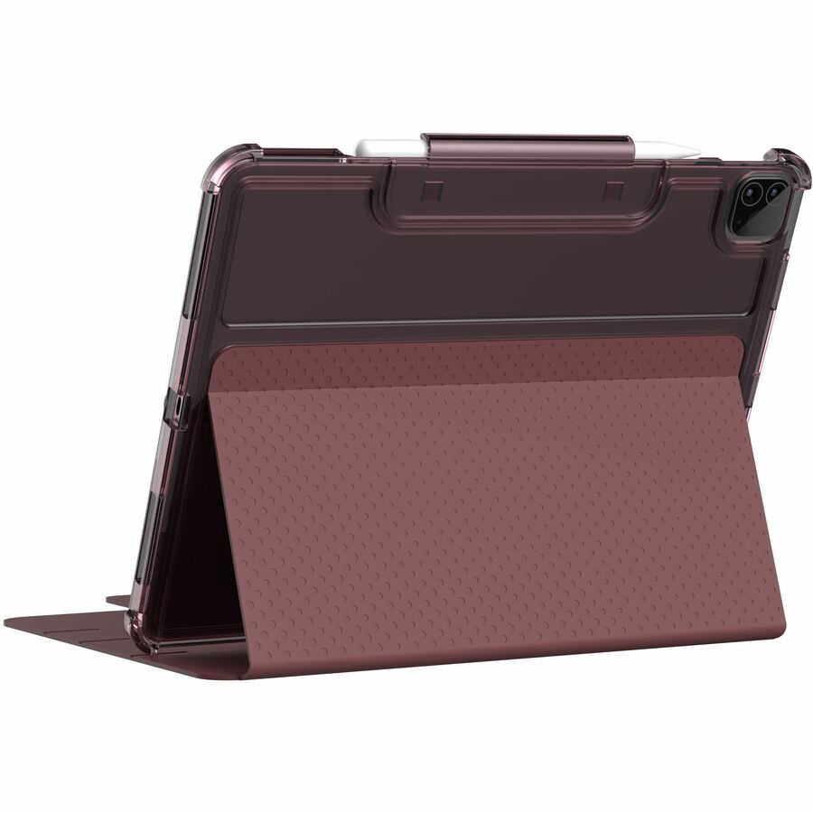 Urban Armor Gear Lucent Carrying Case (Folio) for 12.9" Apple iPad Pro (5th Generation), iPad Pro (4th Generation) Tablet, Stylus - Aubergine, Dusty Rose