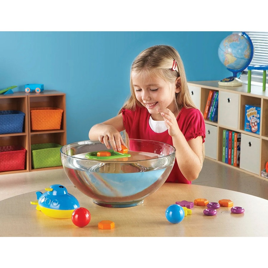 Learning Resources STEM Sink or Float Activity Set - Theme/Subject: Fun - Skill Learning: STEM, Problem Solving, Critical Thinking, Exploration, Color - 32 Pieces - 6-10 Year - Sand & Water Play - LRN2827