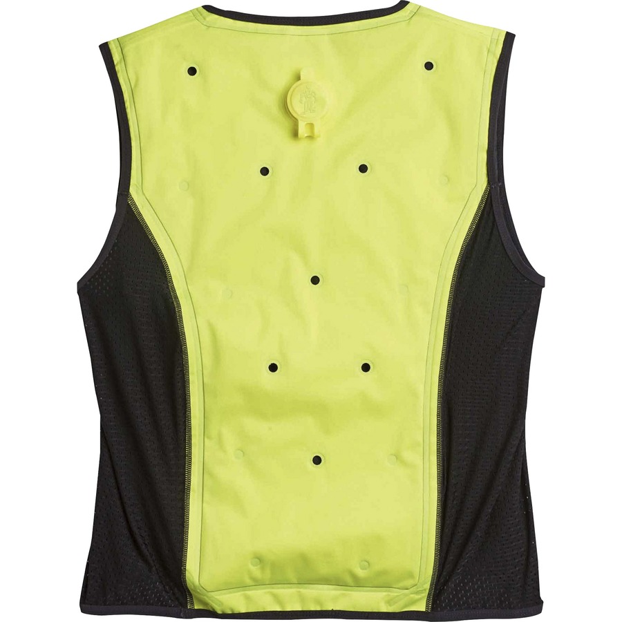 Ergodyne 6685 Premium Dry Evaporative Cooling Vest - Recommended for: Construction, Mining, Landscaping, Carpentry, Biking, Motorcycle, Running - 2-Xtra Large Size - Zipper Closure - Lime - Machine Washable, Long Lasting, Lightweight, Durable, Ventilated,