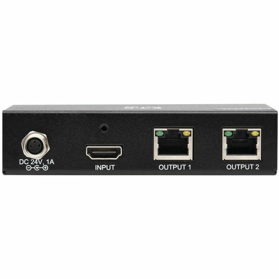 Eaton Tripp Lite Series 2-Port HDMI over Cat6 Extender Kit, Splitter/2x Pigtail Receivers - 4K 60 Hz, HDR, 4:4:4, PoC, 230 ft. (70.1 m), TAA