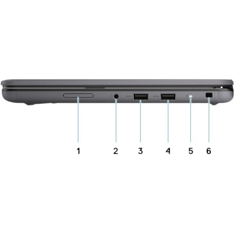 Dell Latitude 3120 11.6-inch laptop with Intel Celeron N5100, 4 GB RAM, and 128 GB SSD — alternate view 5