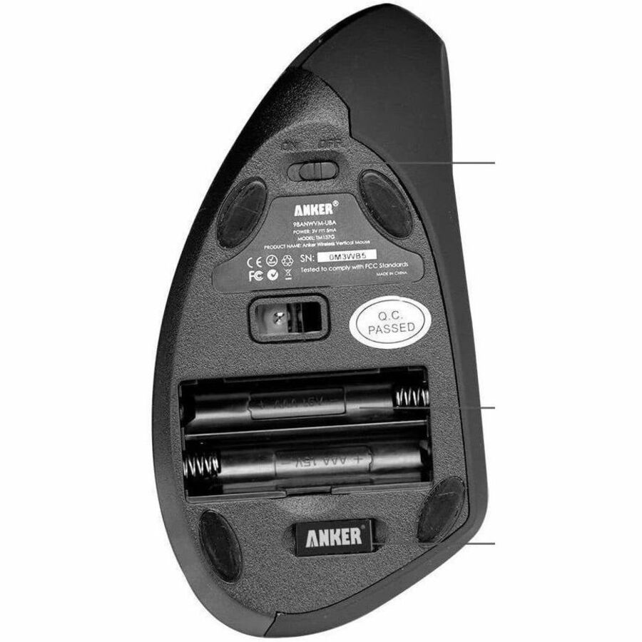 Anker wireless vertical ergonomic mouse with right-hand vertical design for comfortable desk use — alternate view 5