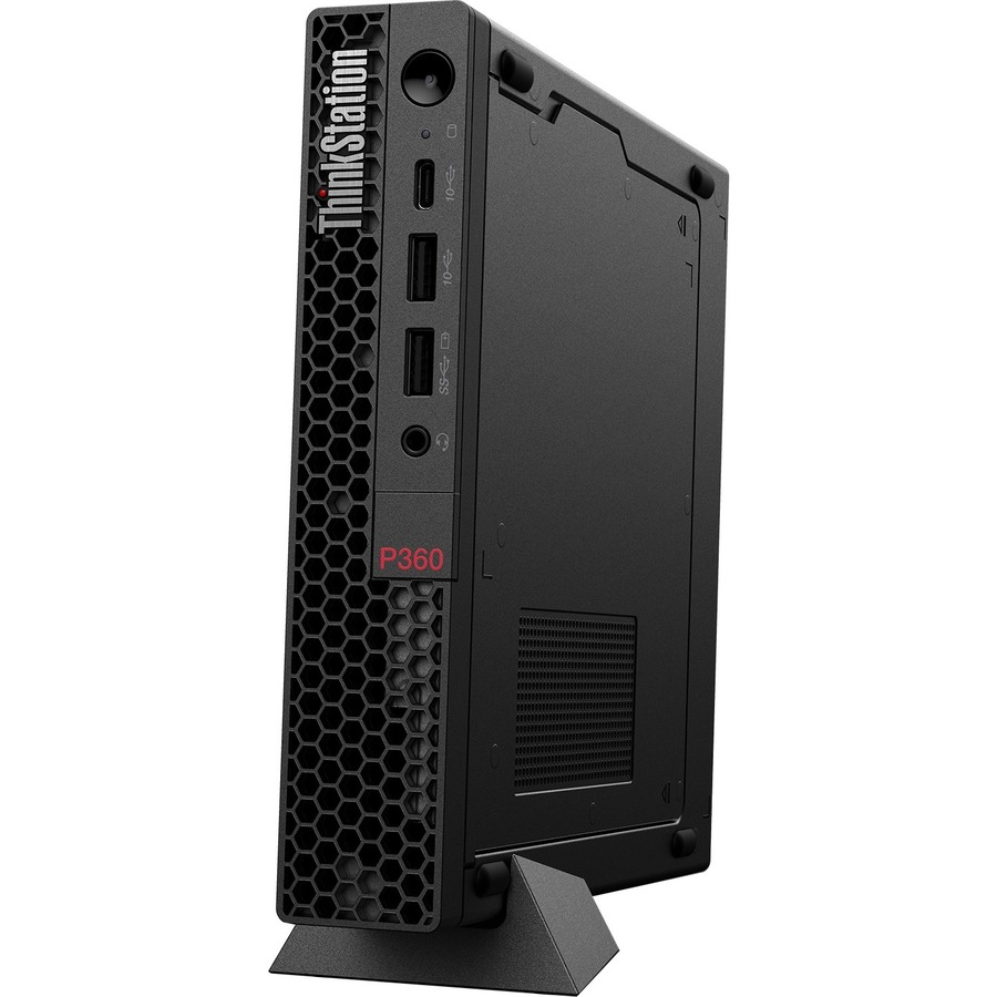 Lenovo ThinkStation P360 30FA0018US Workstation - 1 x Intel Core i5 12th Gen i5-12500T - 16 GB - 512 GB SSD - Tiny - Black