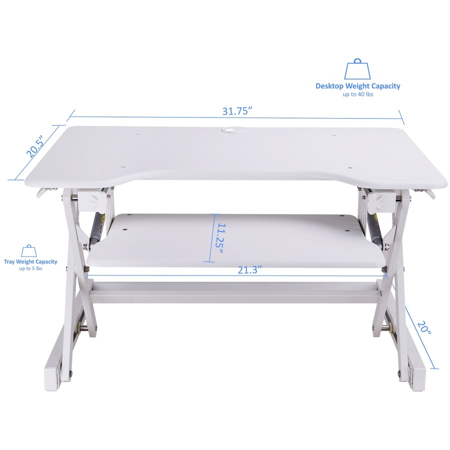 Él&eacute;vateur de bureau multiusage READRW Hauteur r&eacute;glable Rocelco