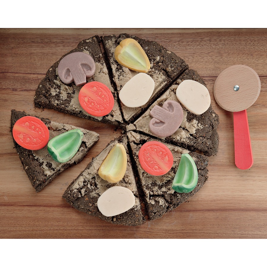 Pizza Toppings Sensory Play Stones - Set of 15 Stones - Kitchen Play - YLDYUS1153