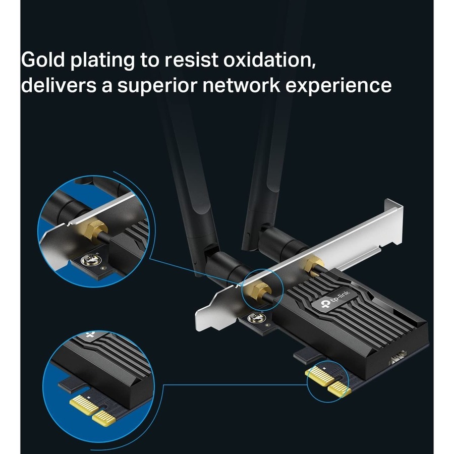 TP-Link Archer TX55E - WiFi 6 PCIe WiFi Card for Desktop PC AX3000