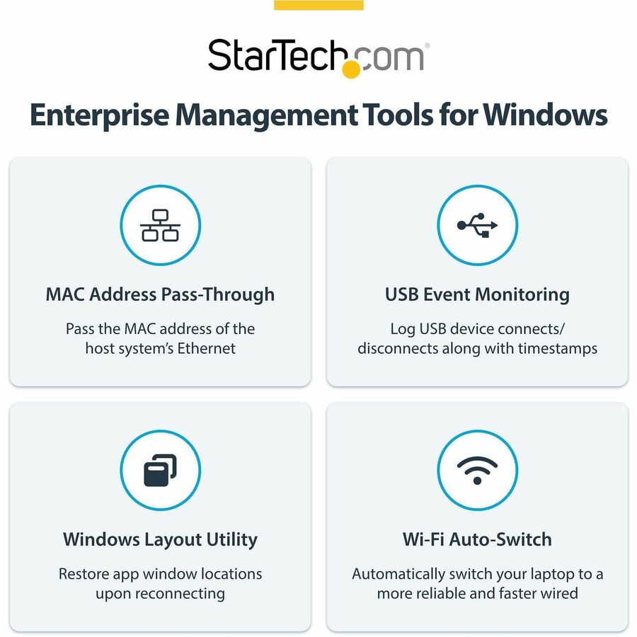 StarTech USB-C Triple Monitor Docking Station - Triple 4K HDMI/DP USB-C Dock - 5x USB Hub - GbE - 100W PD - Universal / Multi Monitor
