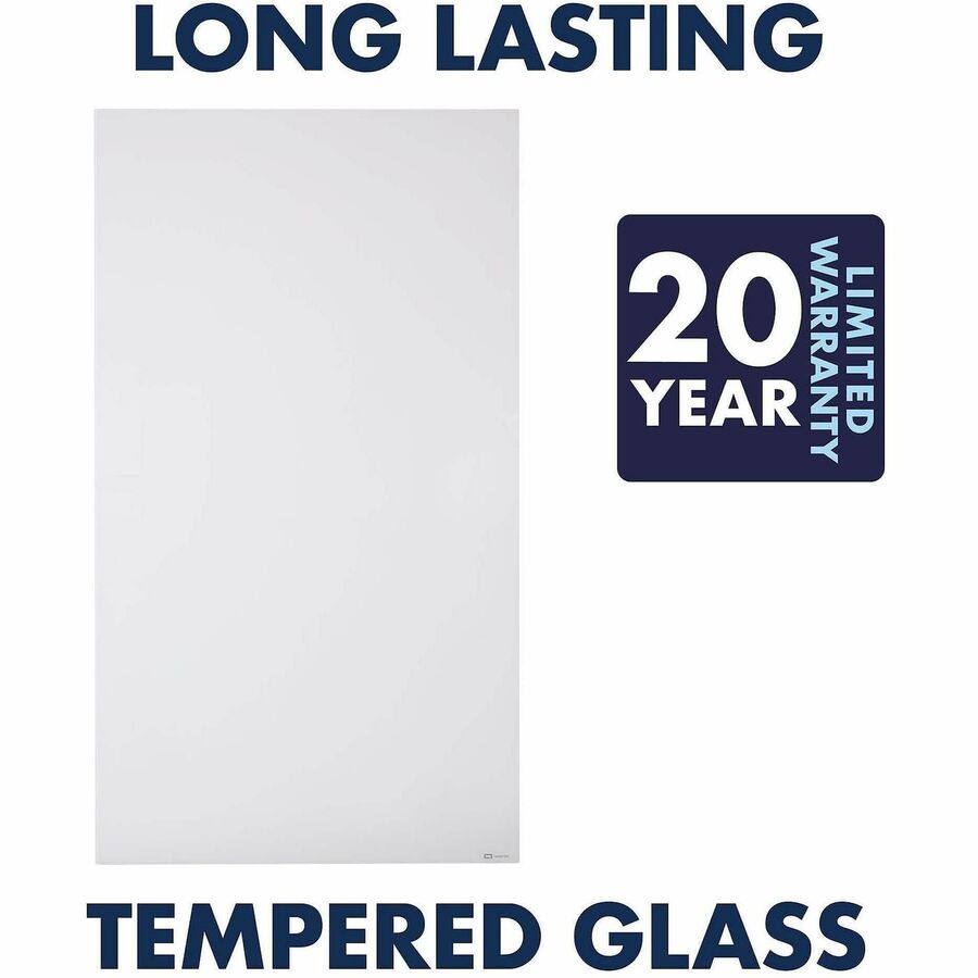 Quartet - Tableau effa&ccedil;able en verre vertical InvisaMount - 42x72