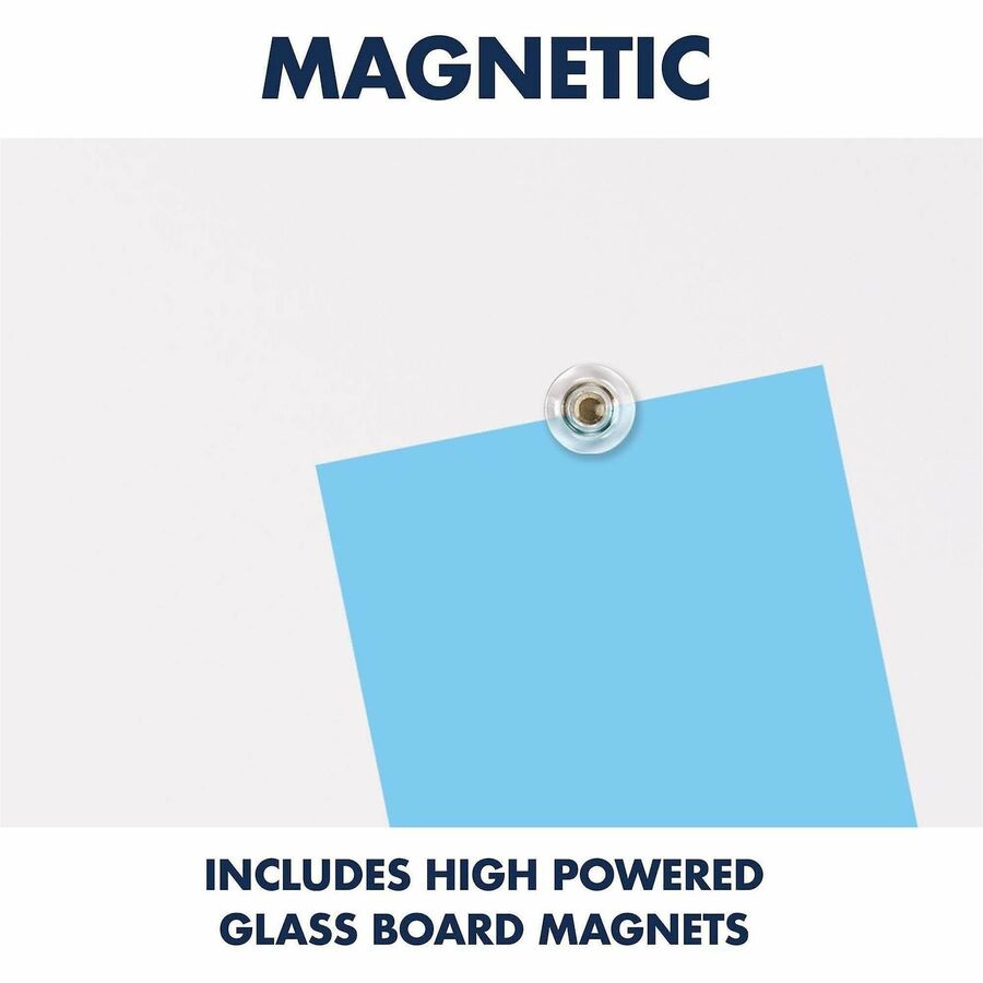 Quartet InvisaMount Vertical Glass Dry-Erase Board - 28x50