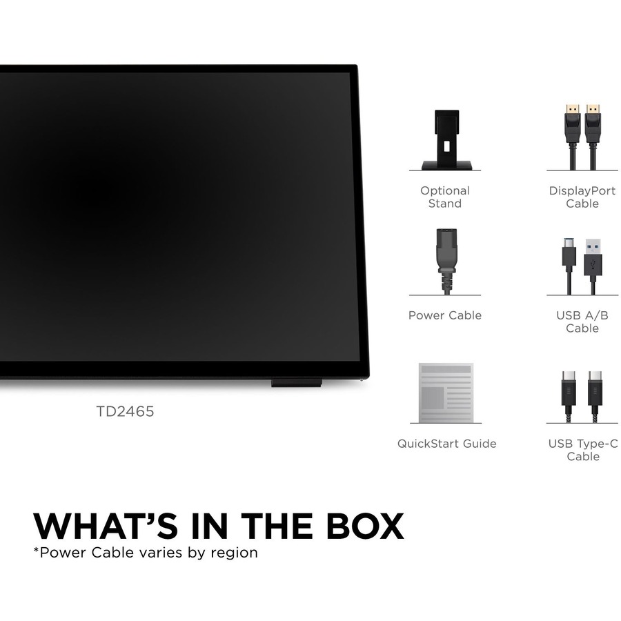 ViewSonic TD2465 24 Inch 1080p IPS Touch Screen Monitor with Advanced Ergonomics, HDMI and USB Inputs