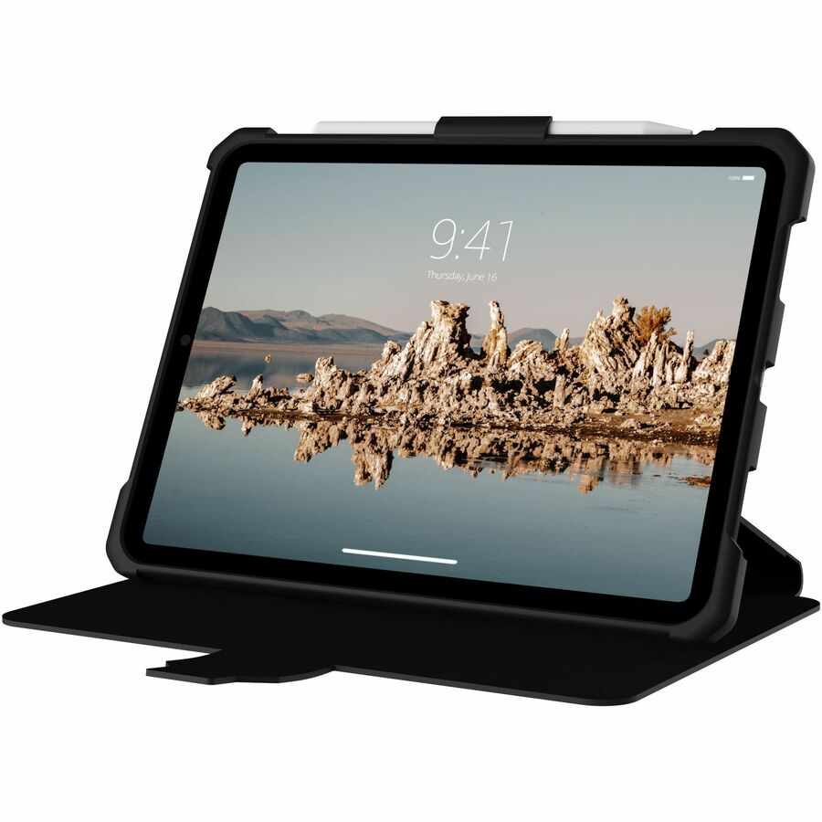 Urban Armor Gear Metropolis SE Rugged Carrying Case (Folio) for 10.9" Apple iPad (2022) Tablet, Apple Pencil, Stylus - Black