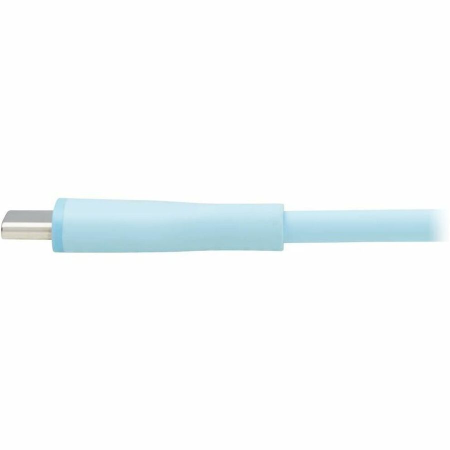 Eaton Tripp Lite Series Safe-IT USB-A to USB-C Antibacterial Cable, USB 2.0, Ultra Flexible (M/M), Light Blue, 3 ft. (0.91 m)