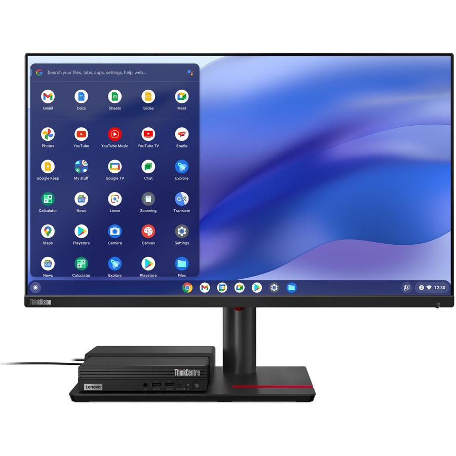 Lenovo ThinkCentre M60q 12JL0000US Chromebox - Intel Celeron 7305 - 4 GB - 64 GB Flash Memory Capacity - Tiny - Black