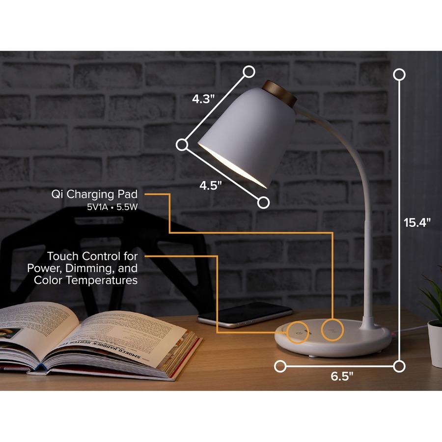 Picture of Bostitch Wireless Charging LED Desk Lamp